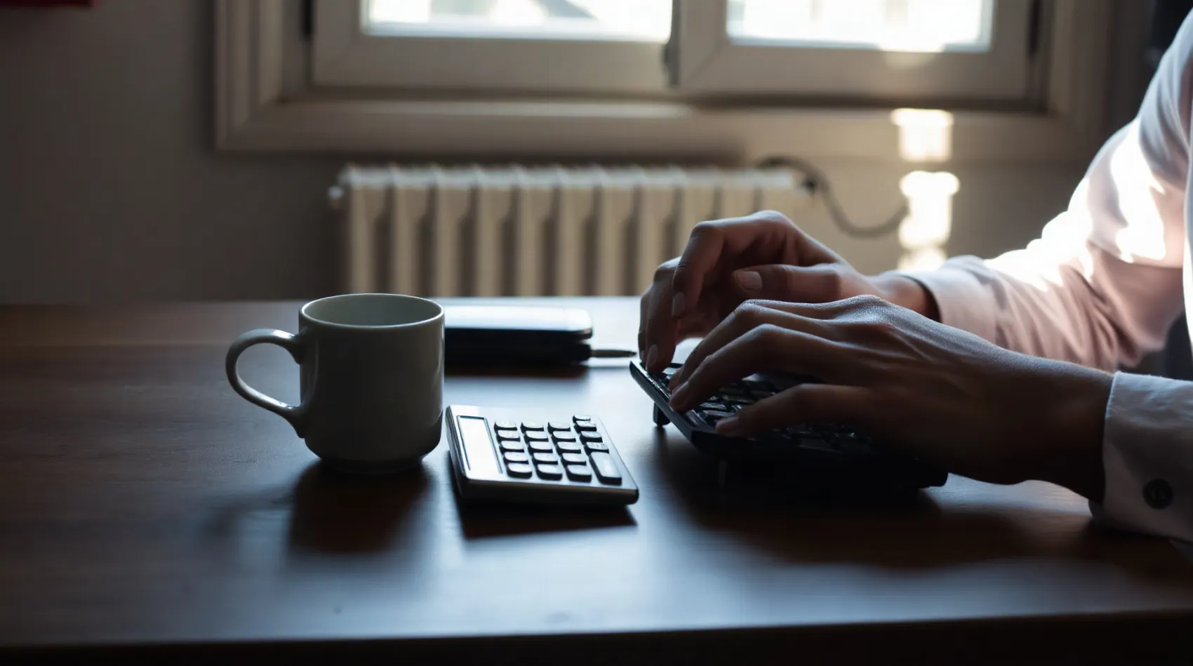 Document fiscal et calculatrice sur un bureau