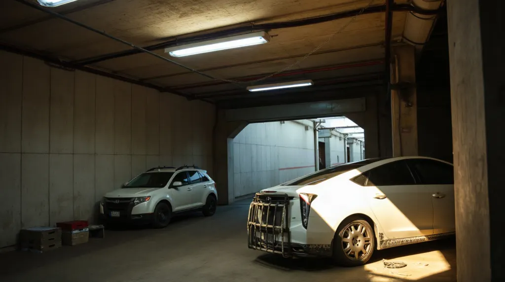 Entrée d'un parking souterrain dans le centre de Marseille
