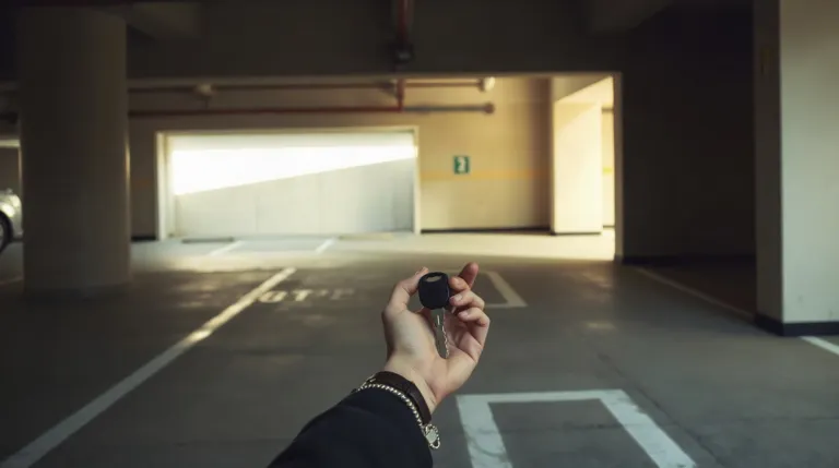 Propriétaire relisant un contrat de location de parking